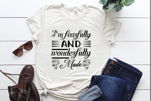 Christian Jesus Svg Design: I’m Fearfully Made