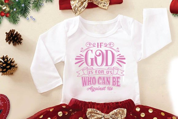 Christian Jesus T-Shirt Design: If God Is for Us, Who Can Be Against Us