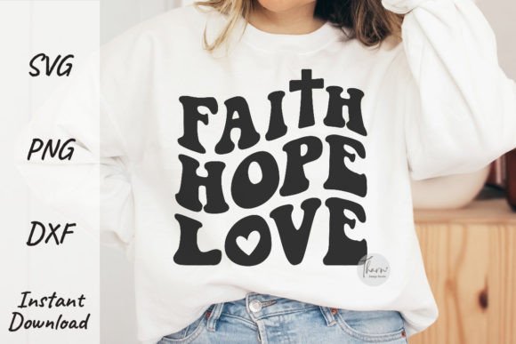 Christian Svg Faith Hope Love: Design Essentials