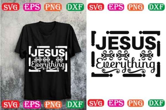 Christmas SVG Design.Jesus Everything