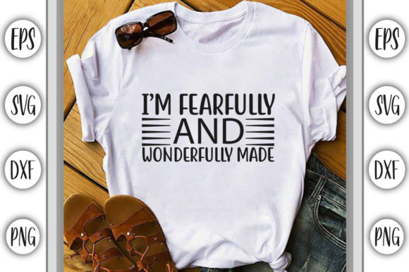 Chritian Jesus Svg Design, I’m Fearfully