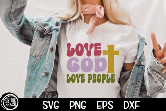Love God Love Jesus Retro Easter SVG PNG